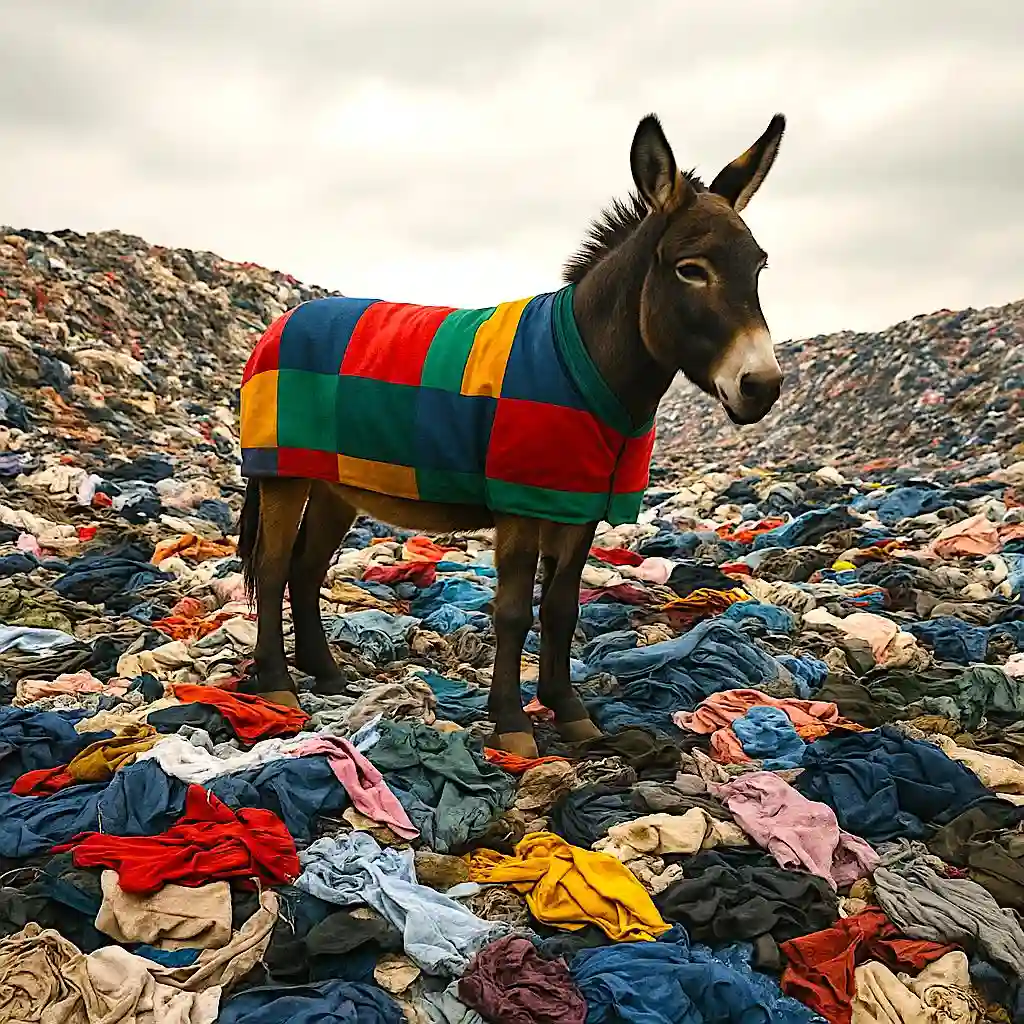 Don K in fashion waste landfill